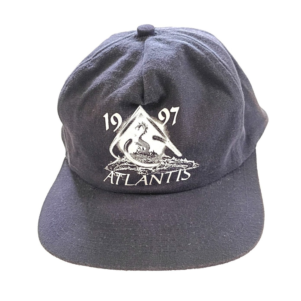 Vintage Souvenir Hat Atlantis Paradise Island Resort Bahamas Adjustable Snapback